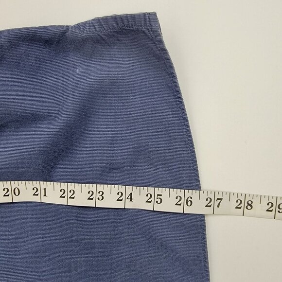 LL Bean Womens Pinwale Corduroy Babydoll Tunic L Smocked Relaxed Cottagecore 90s - Picture 9 of 12